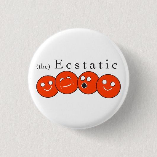 Ecstatisch ontbijtkoek Button (Voorkant)