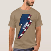 ECSU Eastern Connecticut State University Lightnin T-shirt (Voorkant)