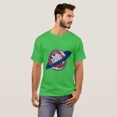 ECSU Eastern Connecticut State University Planeet T-shirt (Voorkant volledig)