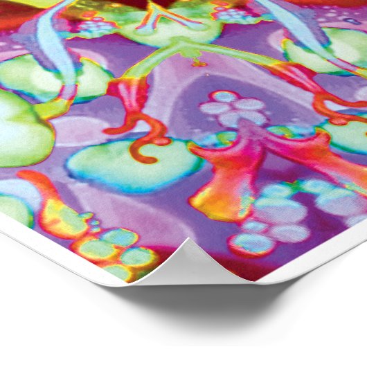 Ectoplasma kinetische collage caleidoscoop Poster (Hoek)