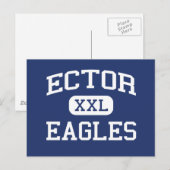 Ector - Eagles - Junior High School - Odessa Texas Briefkaart (Voorkant / Achterkant)