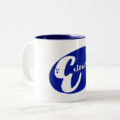 EctoWash Logo Tweekleurige Koffiemok (Voorkant links)