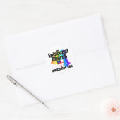 ECtshirt Ronde Sticker (Envelop)