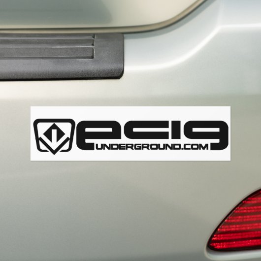 Ecu-bumpersticker Bumpersticker (Op auto)