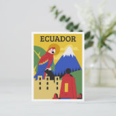 Ecuador a Colorful Travel Briefkaart (Staand voorkant)