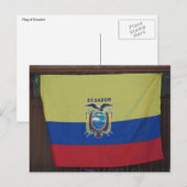 ecuador bandera briefkaart (Voorkant / Achterkant)