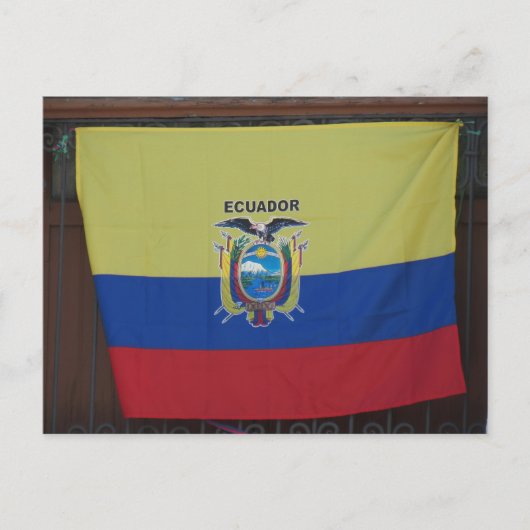 ecuador bandera briefkaart (Voorkant)