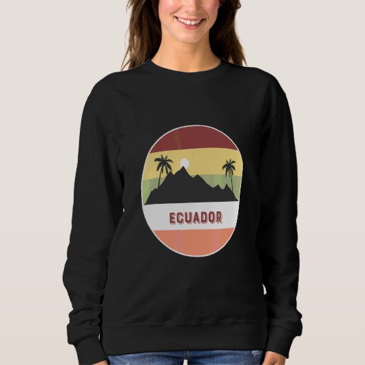 Ecuador Berg En Palmen Trui (Voorkant)