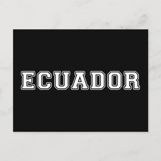 Ecuador Briefkaart (Voorkant)