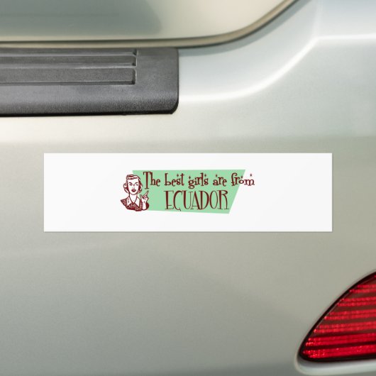 ECUADOR BUMPERSTICKER (Op auto)