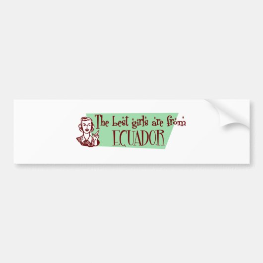 ECUADOR BUMPERSTICKER (Voorkant)