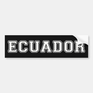 Ecuador Bumpersticker