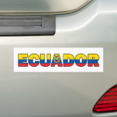 Ecuador bumpersticker (Op auto)