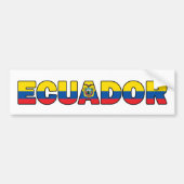 Ecuador-bumpersticker Bumpersticker (Voorkant)