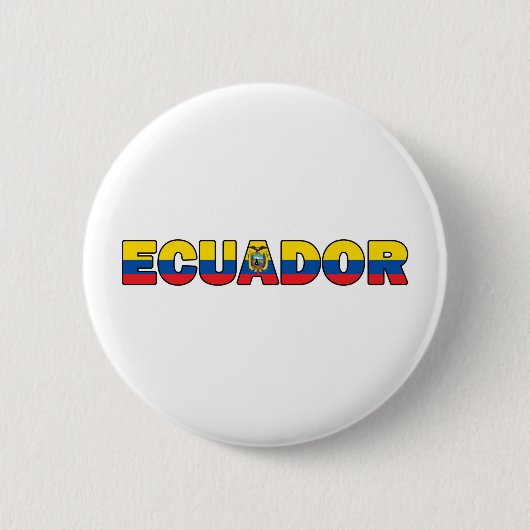 Ecuador-Button Ronde Button 5,7 Cm (Voorkant)