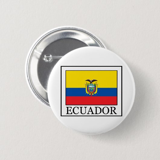 Ecuador-Button Ronde Button 5,7 Cm (Voorkant /achterkant)