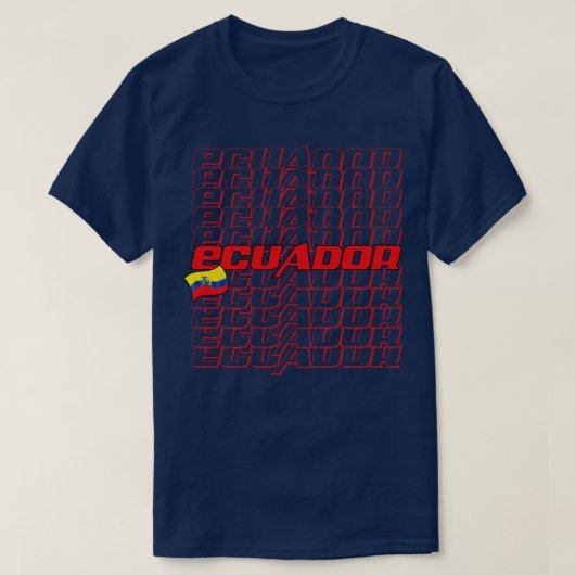 Ecuador Cascade tekst T-shirt (Design voorkant)