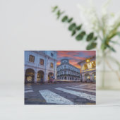 Ecuador Cathedral Street Travel Briefkaart (Staand voorkant)