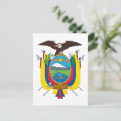 Ecuador Coat of Arms Briefkaart (Staand voorkant)
