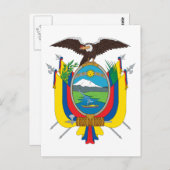 Ecuador Coat of Arms Briefkaart (Voorkant / Achterkant)