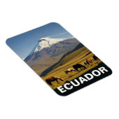 Ecuador Cotopaxi Nationaal Park reizen Magneet (Rechterzijde)