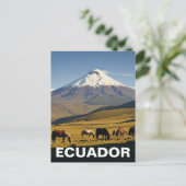 Ecuador Cotopaxi National Park travel Briefkaart (Staand voorkant)