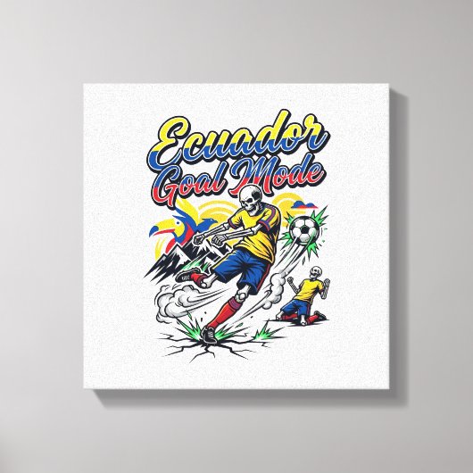 Ecuador Doel Modus Skelet Aanvaller Naties Dynamis Canvas Afdruk (Voorkant)