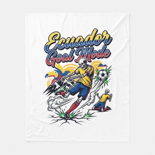 Ecuador Doel Modus Skelet Aanvaller Naties Dynamis Fleece Deken (Voorkant)