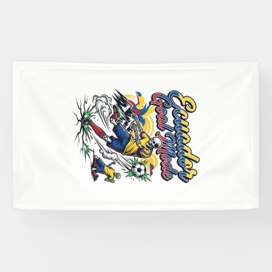 Ecuador Doel Modus Skelet Aanvaller Naties Dynamis Spandoek (Horizontaal)