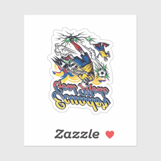 Ecuador Doel Modus Skelet Aanvaller Naties Dynamis Sticker (Vel)