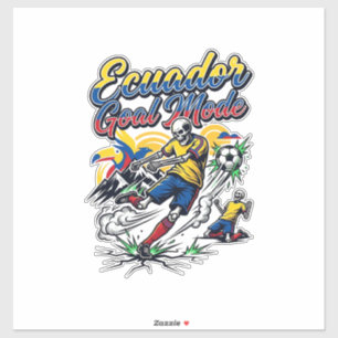 Ecuador Doel Modus Skelet Aanvaller Naties Dynamis Sticker