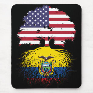 Ecuador Ecuadoraans Amerikaanse USA Boom Wortels V Muismat
