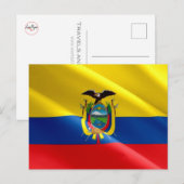 Ecuador - Ecuadoraanse vlag - Briefkaart (Voorkant / Achterkant)