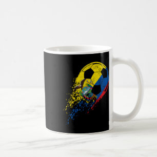 Ecuador Ecuadoraanse Vlag Voetbalspeler Koffiemok
