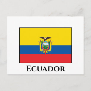Ecuador (Ecuadoriaans) vlag Briefkaart