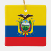 Ecuador (Ecuadoriaans) vlag Keramisch Ornament (Voorkant)