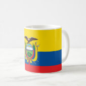 Ecuador (Ecuadoriaans) vlag Koffiemok (Voorkant rechts)