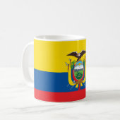 Ecuador (Ecuadoriaans) vlag Koffiemok (Voorkant links)