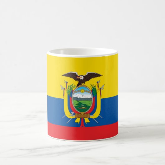 Ecuador (Ecuadoriaans) vlag Koffiemok (Center)
