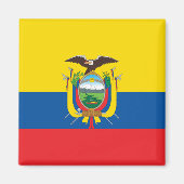 Ecuador (Ecuadoriaans) vlag Magneet (Voorkant)