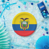 Ecuador (Ecuadoriaans) vlag Papieren Bordje (Feest)