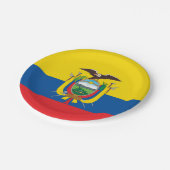 Ecuador (Ecuadoriaans) vlag Papieren Bordje (Gekanteld)