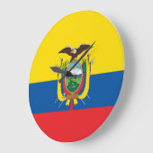 Ecuador (Ecuadoriaanse) Vlag Grote Klok (Hoek)
