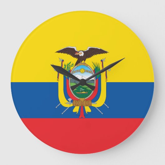 Ecuador (Ecuadoriaanse) Vlag Grote Klok (Voorkant)