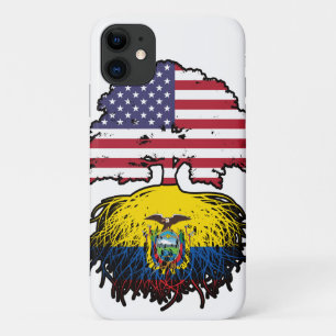 Ecuador Ecuadorian American USA Tree Roots Flag Case-Mate iPhone Case