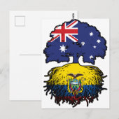 Ecuador Ecuadorian Australian Australia Tree Roots Briefkaart (Voorkant / Achterkant)
