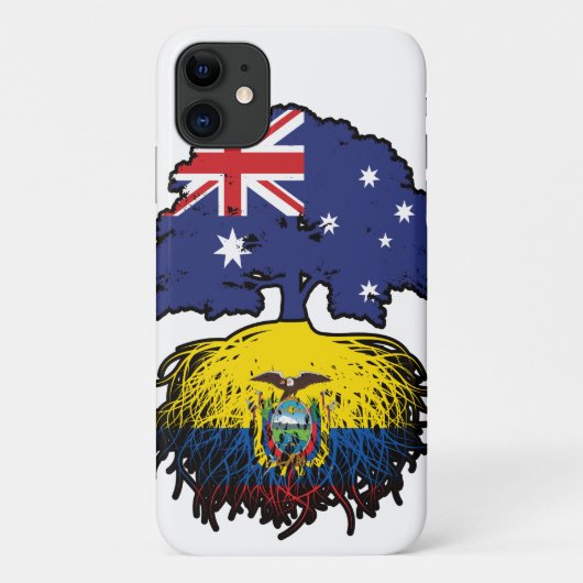 Ecuador Ecuadorian Australian Australia Tree Roots Case-Mate iPhone Case (Achterkant)
