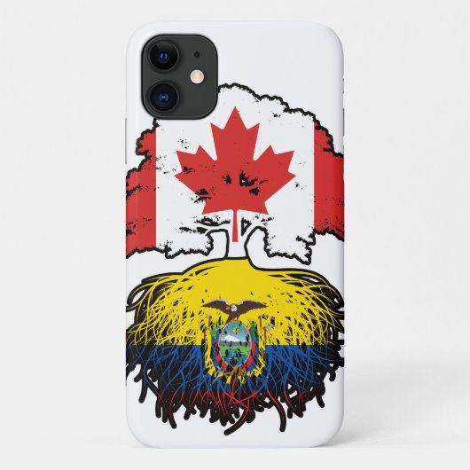 Ecuador Ecuadorian Canadian Canada Tree Roots Flag Case-Mate iPhone Case (Achterkant)