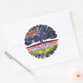 Ecuador Ecuadorian Ecuadoraans Australië Ronde Sticker (Envelop)