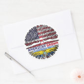 Ecuador Ecuadorian Ecuadoran Ecuadoran VS Amerika Ronde Sticker (Envelop)